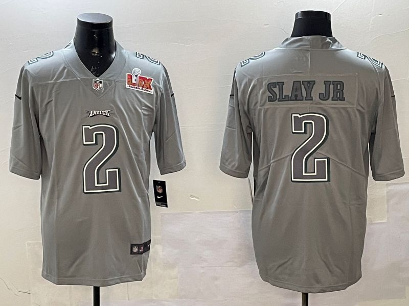 Men Philadelphia Eagles 2 Slay jr Grey 2025 Nike Vapor Limited NFL Jersey style 2101